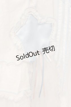 画像3: PINK HOUSE / Little Twin Stars×PINK HOUSE 刺しゅう入りローンタブリエ  シロ O-26-01-12-059-LO-TO-IG-OS