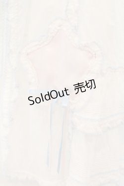 画像4: PINK HOUSE / Little Twin Stars×PINK HOUSE 刺しゅう入りローンタブリエ  シロ O-26-01-12-059-LO-TO-IG-OS