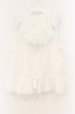 画像5: PINK HOUSE / 星形ワッペン付き配色フリルベスト  しわ O-26-01-12-060-LO-TO-IG-OS (5)