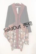 Qutie Frash / 着物ロングカーデ  レッド O-26-01-12-006-QU-JA-OW-OS
