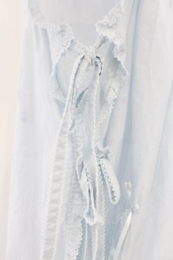 画像4: PINK HOUSE / マーガレットロゴ刺繍ローンタブリエ  サックス O-26-01-12-062-LO-TO-IG-OS