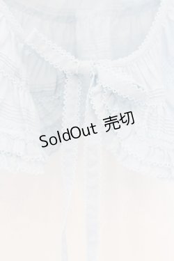 画像2: PINK HOUSE / フリル使いローンティペット  サックス O-26-01-12-063-LO-ZA-IG-ZT485