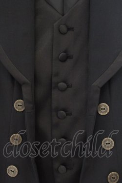 画像2: ATELIER BOZ / メンズエドマンドノースリーブジャケット  ブラック×ブラック O-26-01-12-066-EL-JA-IG-OS