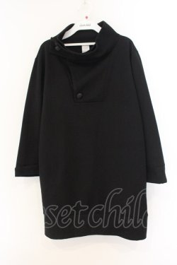 画像1: albino / ネックデザインプルオーバー  ブラック O-26-01-12-067-0-TO-IG-OS