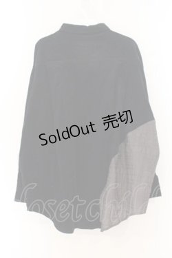 画像2: T・KUNITOMO / 異素材切り替えコーデュロイシャツ   O-26-01-12-075-0-BL-OW-OS