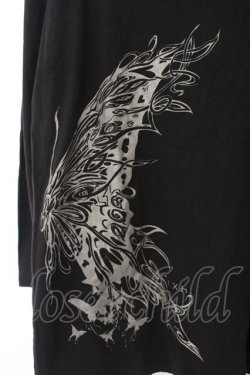 画像2: Sixh / トライバルptスリットカットソー  ブラック O-26-01-12-077-HN-TO-OW-OS