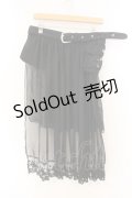 gouk (kikou) / ポーチ付きシフォンラップスカート  ブラック O-26-01-12-078-0-SK-OW-OS