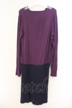 画像3: gouk / 着物衿カットワンピース  パープル O-26-01-12-081-GO-OP-OW-OS