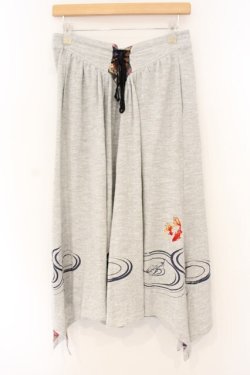 画像1: gouk / 金魚刺繍ワイドパンツ  グレー O-26-01-12-082-GO-PA-OW-OS