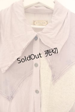 画像2: STEAM / ネット切り替えカットソーブラウス  ラベンダー O-26-01-12-084-HN-BL-OW-OS