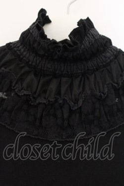 画像2: h.naoto Blood / 裾フリルカットソー  ブラック O-26-01-12-085-HN-TO-OW-OS