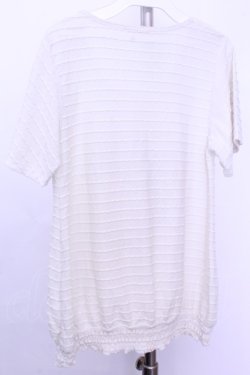 画像3: axes femme / ねこボーダースカラップトップス  アイボリー O-26-01-12-2033-AX-TO-IG-OS