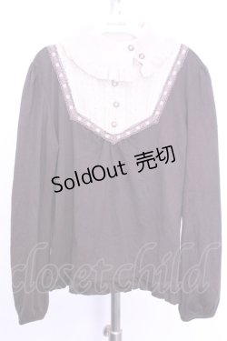 画像1: axes femme / ハイネックレイヤード風ニット  ブラウン×ベージュ O-26-01-12-2034-AX-TO-IG-OS