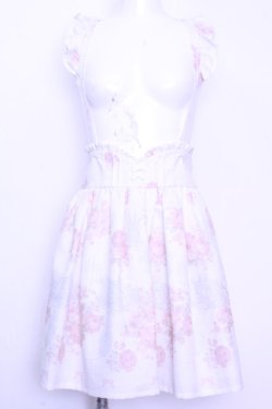 画像1: LIZ LISA / お城×花がらスカート  シロ×ピンク O-26-01-12-2046-LO-SK-IG-OS