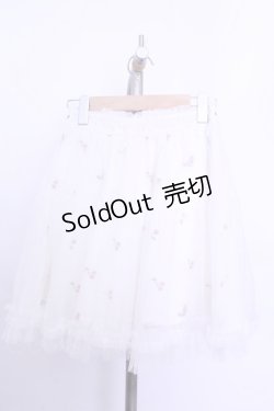 画像3: LIZ LISA / さくらんぼ刺繍チュールスカート  シロ O-26-01-12-2047-LO-SK-IG-ZT544
