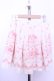 画像1: LIZ LISA / カルーセルローズ柄スカート  オフ×ピンク O-26-01-12-2048-LO-SK-IG-OS (1)