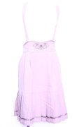 axes femme POETIQUE / 裾プリーツサスペンダースカート  ピンクベージュ O-26-01-12-2051-AX-SK-IG-OS