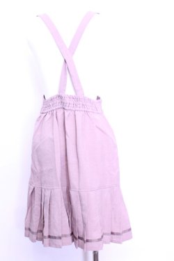 画像3: axes femme POETIQUE / 裾プリーツサスペンダースカート  ピンクベージュ O-26-01-12-2051-AX-SK-IG-OS