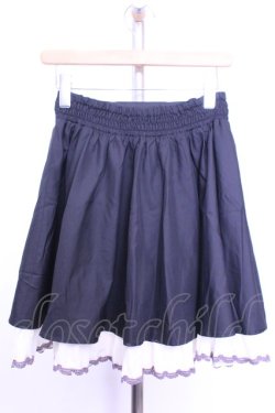 画像3: axes femme / ダブルレースアップスリットスカート  クロ×アイボリー O-26-01-12-2054-AX-SK-IG-OS