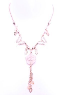 画像2: axes femme / ローズ＆バタフライネックレス  ピンクゴールド O-26-01-12-2061-AX-AC-OW-OS