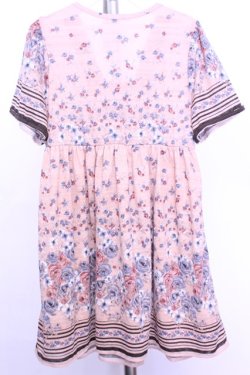 画像3: axes femme / ローズブーケ透かしレースワンピース  ピンクベージュ O-26-01-12-2006-AX-OP-IG-OS