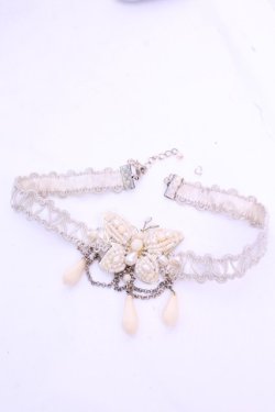 画像3: axes femme / バタフライモチーフチョーカー  アイボリー O-26-01-12-2067-AX-AC-OW-OS