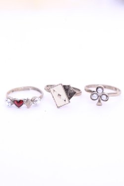 画像2: axes femme / トランプ三連リング  ゴールド O-26-01-12-2071-AX-AC-OW-OS