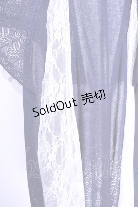 画像2: axes femme / フレア袖レーシートッパーカーディガン  ネイビー O-26-01-12-2007-AX-TO-IG-ZT543 (2)