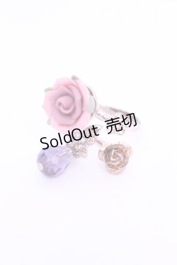 画像1: axes femme / ローズ＆バタフライリング  ゴールド O-26-01-12-2079-AX-AC-OW-OS