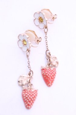 画像1: m petit by misako / AMサクランボイヤリング  アカ×ゴールド O-26-01-12-2090-LO-AC-IG-OS