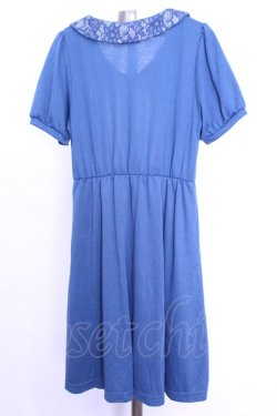 画像3: axes femme POETIQUE / レース襟カットワンピース  ブルー O-26-01-12-2001-AX-OP-IG-OS