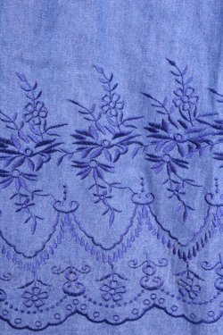 画像2: axes femme / 裾刺繍デニムスカート  ブルー O-26-01-12-2002-AX-SK-IG-OS