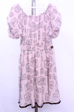 画像3: axes femme POETIQUE / ティーカップストライプワンピース M ピンク O-26-01-12-2017-AX-OP-IG-OS