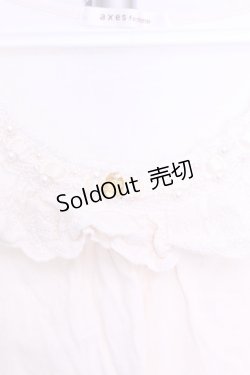 画像2: axes femme / コットンレース使いインナー  アイボリー O-26-01-12-2025-AX-TO-IG-ZT0114G
