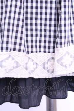 画像2: axes femme / ギンガムチェックスカート  クロ×アイボリー O-26-01-12-2028-AX-SK-IG-OS