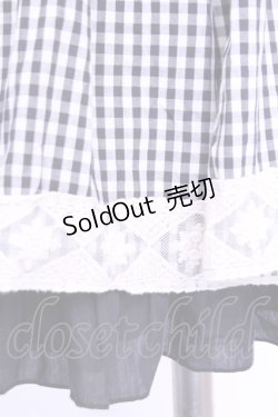 画像2: axes femme / ギンガムチェックスカート  クロ×アイボリー O-26-01-12-2028-AX-SK-IG-ZT0114G