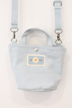 画像3: PINK HOUSE / マーガレットブーケ刺繍ミニトートポシェット  サックス O-26-01-12-001-LO-BG-IG-OS