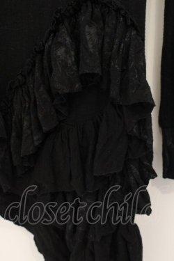 画像3: h.naoto Blood / 裾フリルカットソー  ブラック O-26-01-12-085-HN-TO-OW-OS