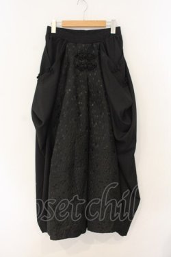 画像1: Qutie Frash / ハカマバギーパンツ  ブラック O-26-01-12-009-QU-PA-OW-OS