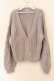 画像1: axes femme / ビジューボタンカーディガン  ラベンダーグレー O-26-01-12-013-AX-TO-IG-OS (1)