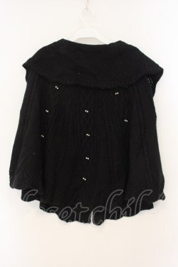 画像3: axes femme / オフタートルニットポンチョ  クロ O-26-01-12-015-AX-TO-IG-OS