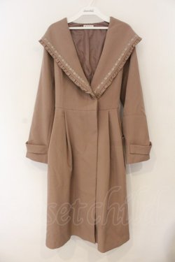 画像1: axes femme / フェミニンフーデットコート  ベージュ O-26-01-12-018-AX-CO-IG-OS