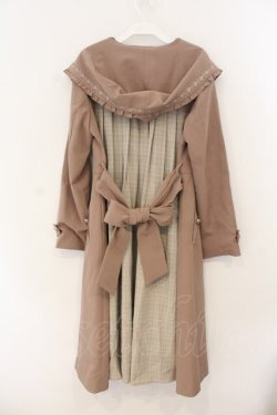 画像2: axes femme / フェミニンフーデットコート  ベージュ O-26-01-12-018-AX-CO-IG-OS