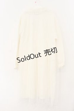 画像3: axes femme / チュール裏毛カットジャケット M アイボリー O-26-01-12-019-AX-JA-IG-ZT545