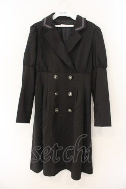 画像1: axes femme POETIQUE / ダブル釦タックデザインワンピース  クロ O-26-01-12-024-AX-OP-IG-OS