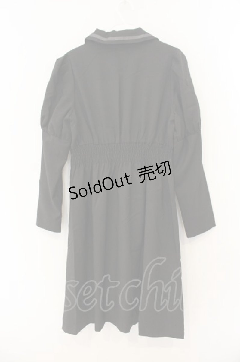 画像2: axes femme POETIQUE / ダブル釦タックデザインワンピース  クロ O-26-01-12-024-AX-OP-IG-ZH (2)