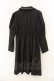 画像2: axes femme POETIQUE / ダブル釦タックデザインワンピース  クロ O-26-01-12-024-AX-OP-IG-OS (2)
