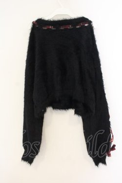 画像3: axes femme kawaii / ルーズシャギーニットプルオーバー  クロ O-26-01-12-025-AX-TO-IG-OS