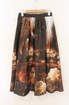 画像3: axes femme Nostalgic / 幻想街柄ロングスカート  ブラウン O-26-01-12-027-LO-SK-IG-ZT608 (3)