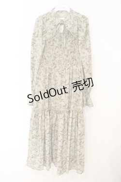 画像1: axes femme POETIQUE / トワルドジュイ風柄ワンピース  グリーン O-26-01-12-028-AX-OP-IG-ZH